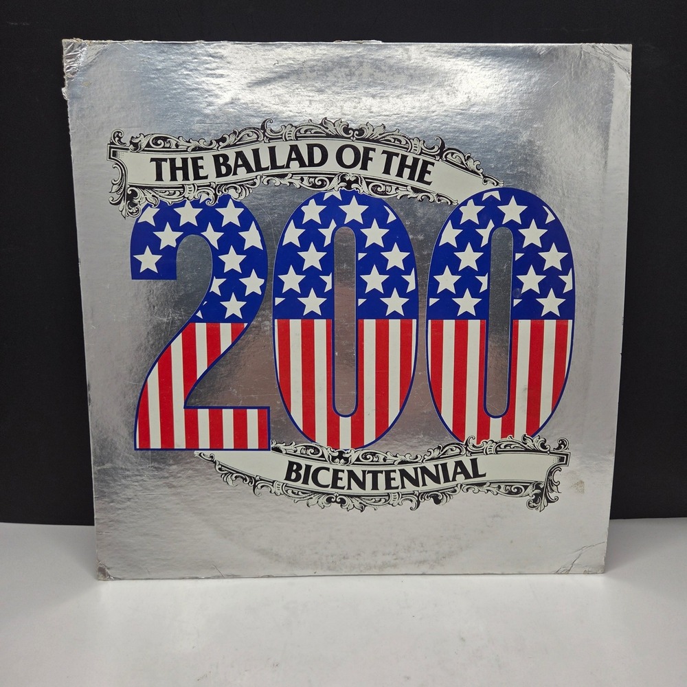 Revell The Ballad of the 200 Bicentennial Vinyl LP Record 1975 Silver Foil Vtg